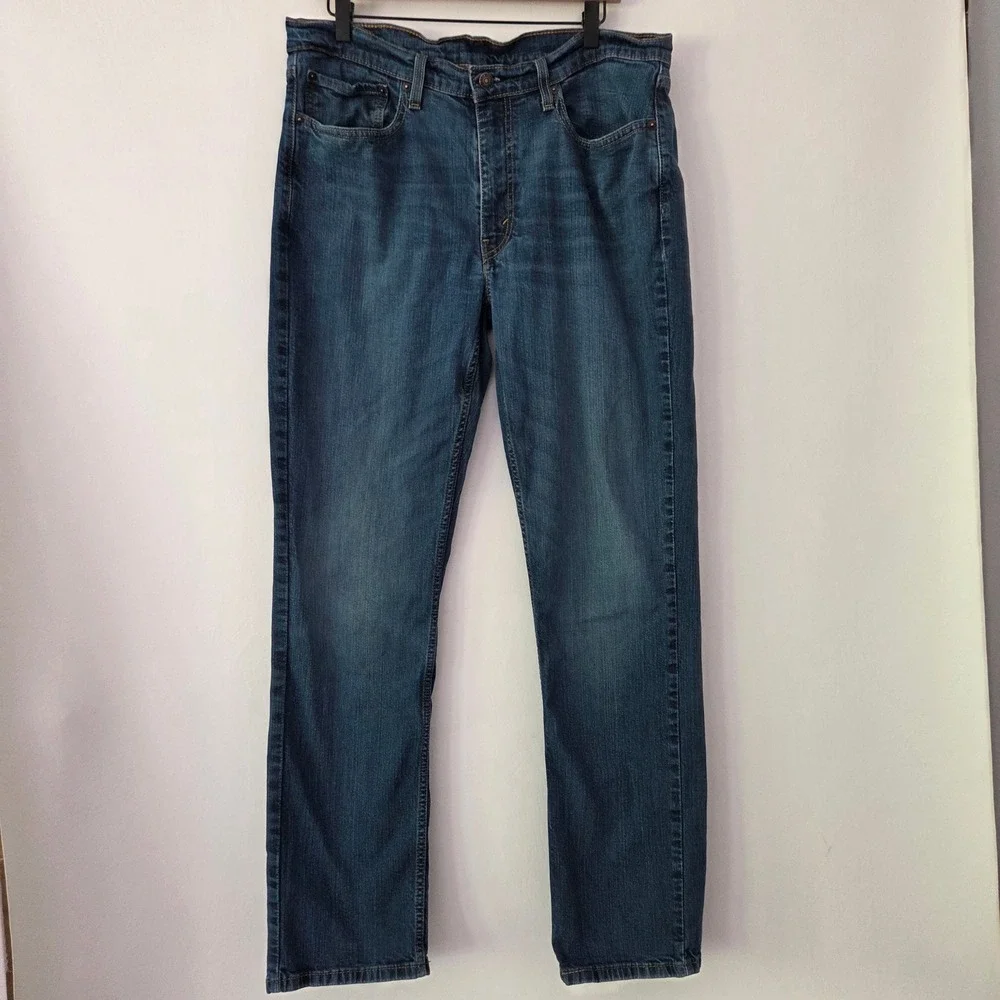 Levi's 514 Straight Fit Jeans Blue Denim‎ Mens 36x34